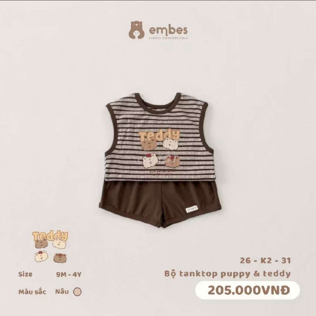 Bộ Embes tanktop size 12-18m. Mua bán Mẹ và bé tại Quận Ngũ Hành Sơn Đà Nẵng được đăng bởi Hà Nguyễn hình 1