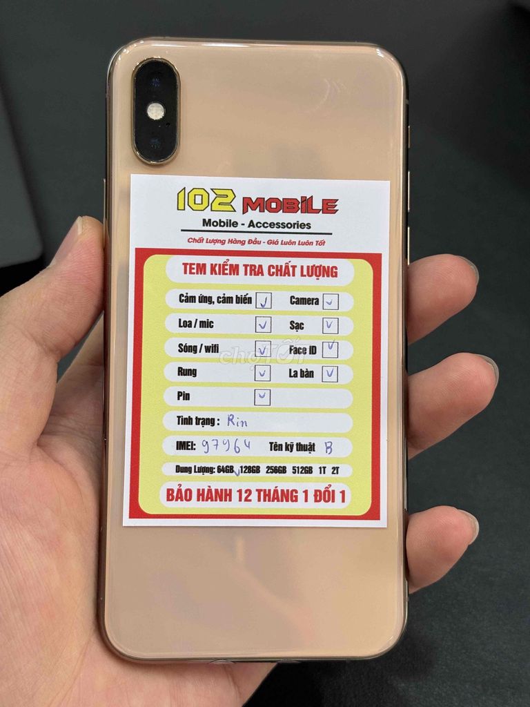 iPhone XS 64GB Vàng gold máy đẹp keng giá tốt. Mua bán Điện thoại tại Thành phố Buôn Ma Thuột Đắk Lắk được đăng bởi Nguyễn Hoàng hình 1