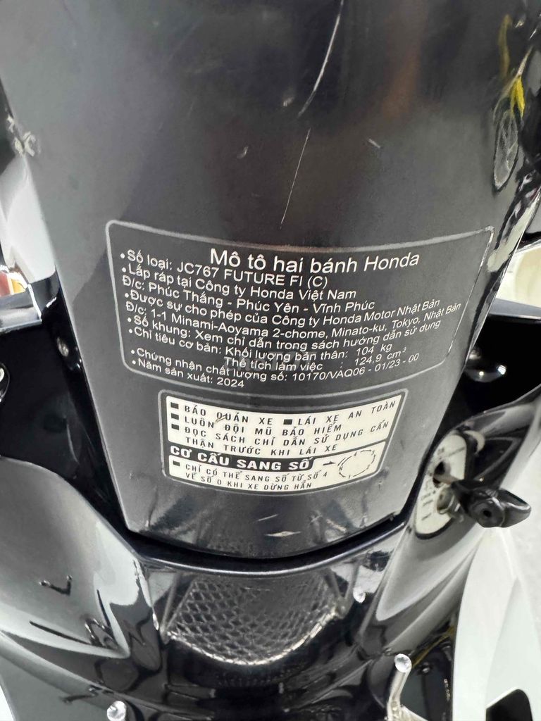 Future125 date 2024 Trắng Đen keng lướt Hỗ trợ gop. Mua bán Xe máy tại Quận Cái Răng Cần Thơ được đăng bởi Cửa Hàng Xe Máy Quang Sang hình 5