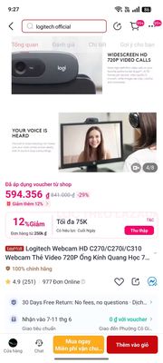 Bán vài cái wc hãng logitech 1m pixel giá rẻ. Mua bán Phụ kiện (Màn hình, Chuột...) tại Quận 1 Tp Hồ Chí Minh được đăng bởi quốc khánh