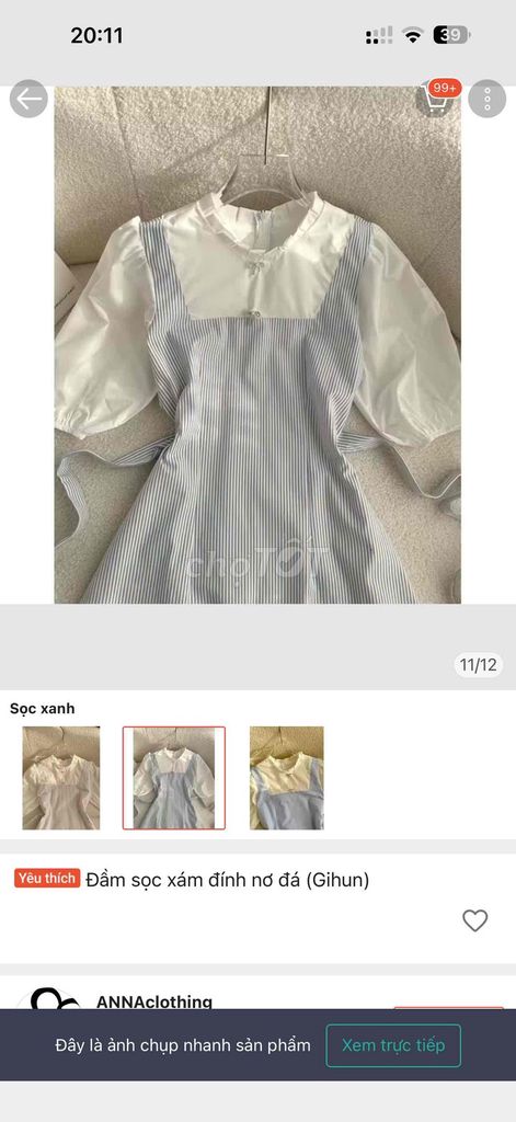 Đầm Nữ ANNAclothing Vải ford. Mua bán Quần áo tại Quận Tân Phú Tp Hồ Chí Minh được đăng bởi Cadie hình 1