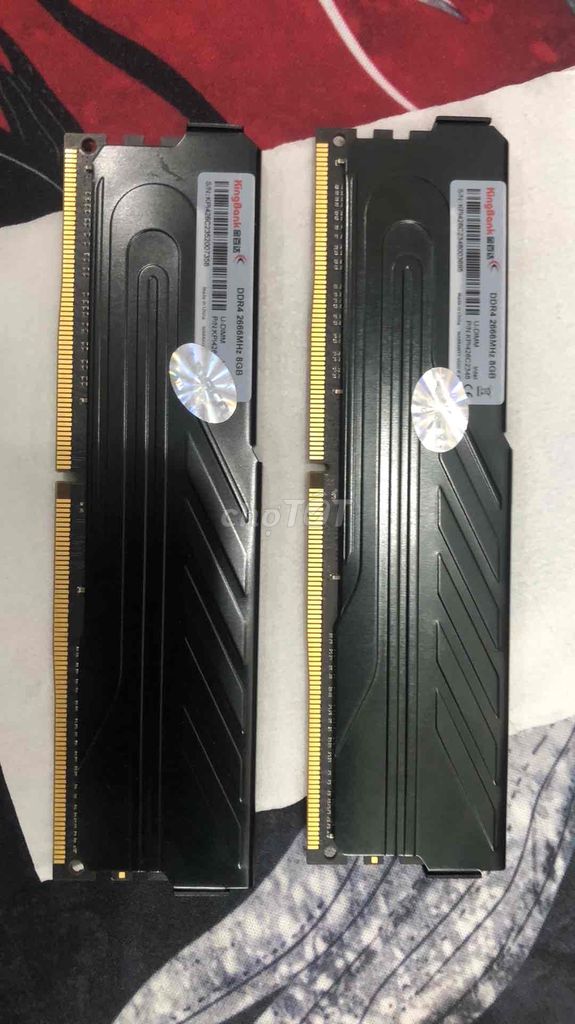 [Lướt] Cặp Ram Kingbank Ddr4 buss 2666 16gb (8x2)