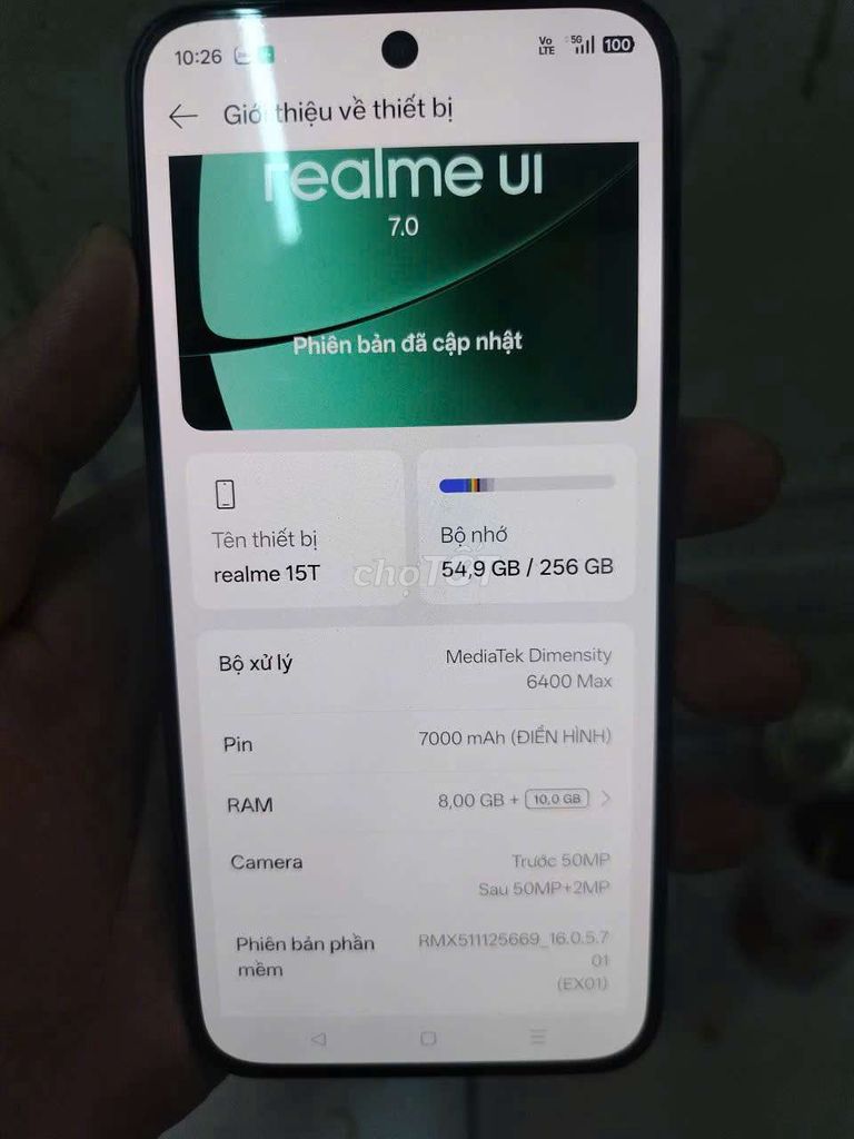 Realme 15T 256GB Đen. Mua bán Điện thoại tại Thị xã Bến Cát Bình Dương được đăng bởi kiên lương hình 1