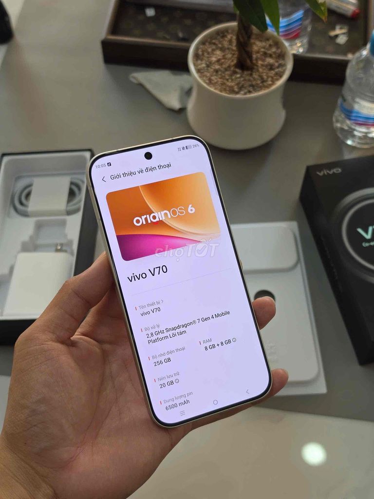 Vivo V70 5g 256GB cam. Mua bán Điện thoại tại Huyện Lấp Vò Đồng Tháp được đăng bởi thanh thanh hình 1