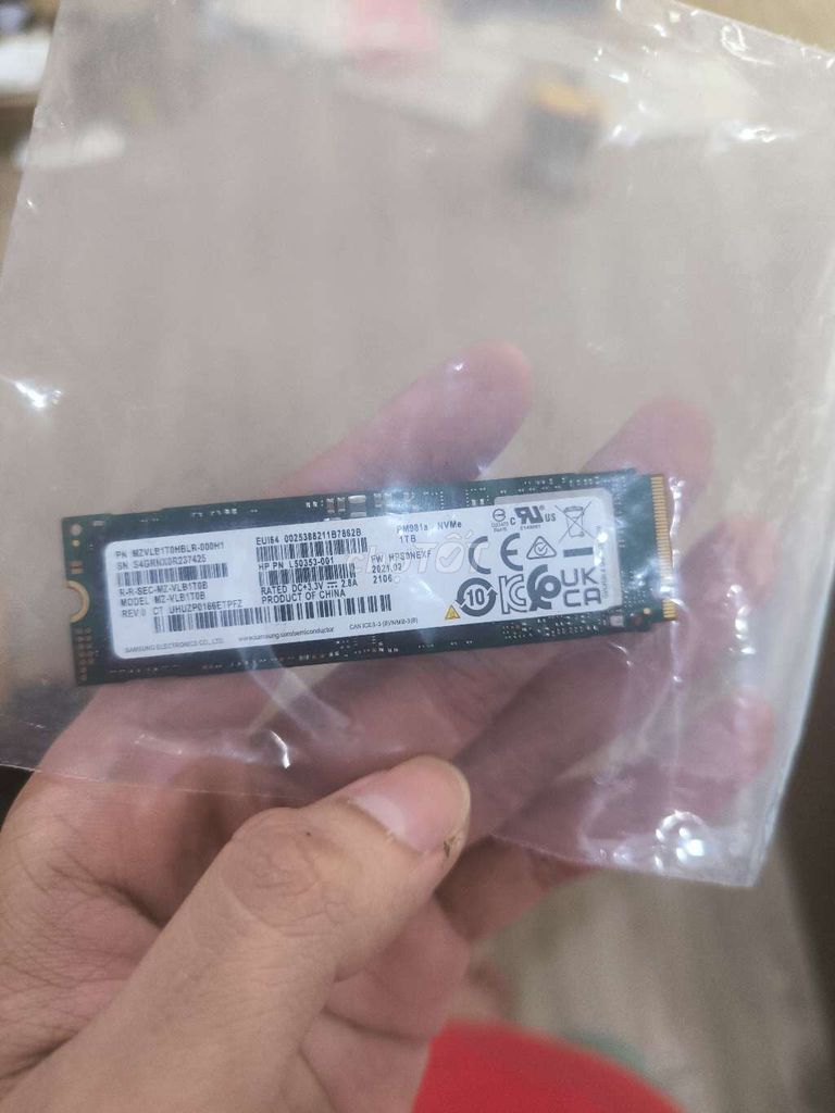 Samsung 1TB NVMe PCIe Gen3x4. Mua bán Linh kiện (RAM, Card...) tại Quận Tân Bình Tp Hồ Chí Minh được đăng bởi Lê Quang Hưng  hình 1