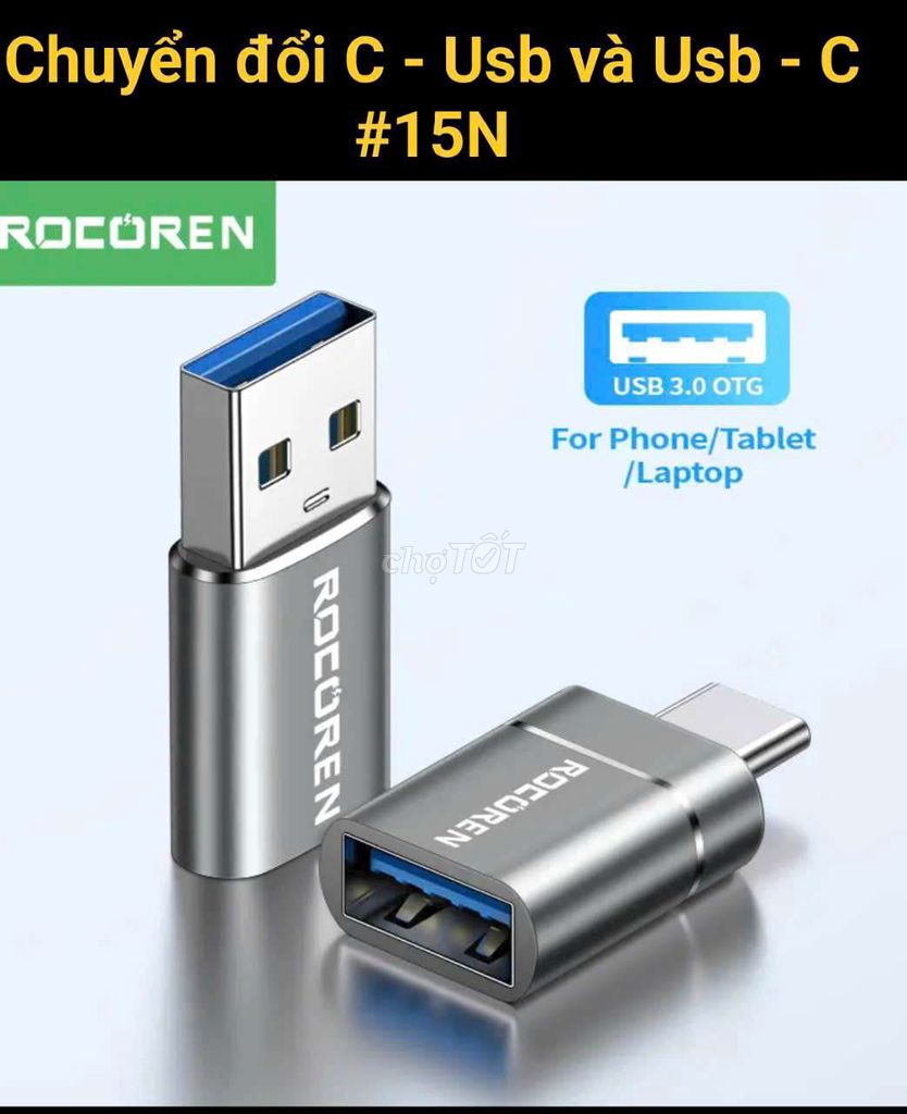 Khuyến mãi Cục chuyển usb sang C