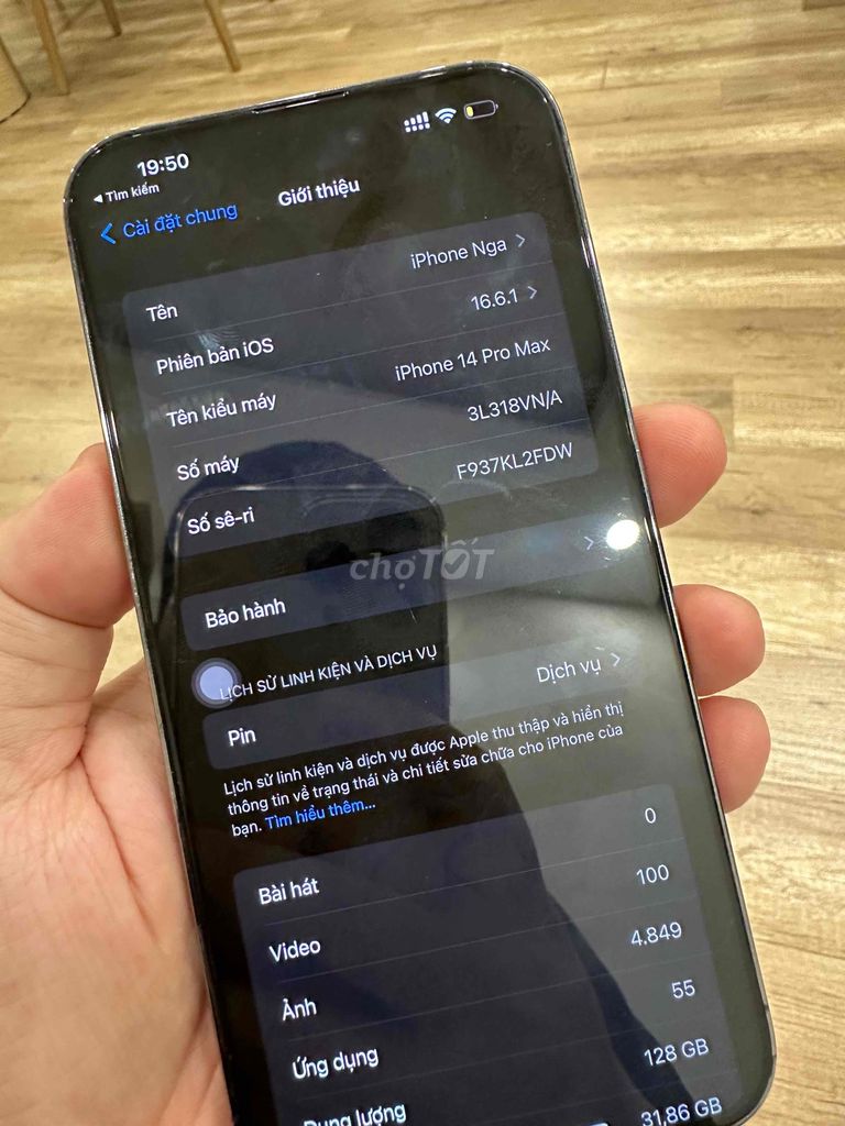 iPhone 14 Pro Max Tím Việt Nam Vỡ lưng. Mua bán Điện thoại tại Quận Bắc Từ Liêm Hà Nội được đăng bởi truong hình 1