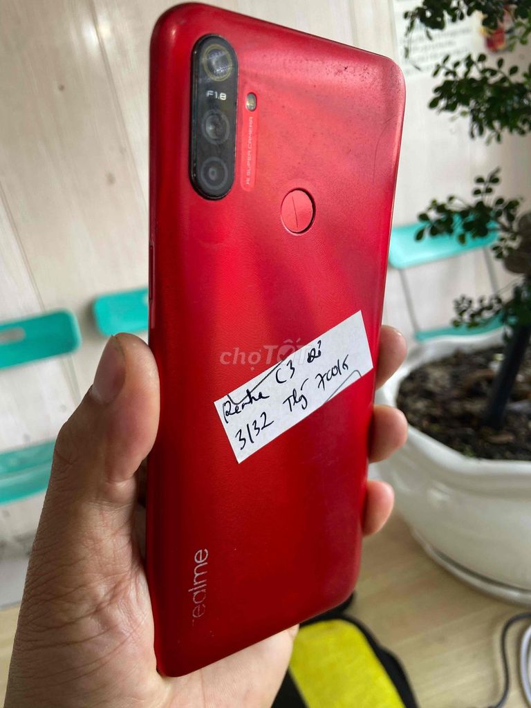 Realme C3 Đỏ R3/32 Pin5000 2sim Bể kính sài ok. Mua bán Điện thoại tại Huyện Trảng Bàng Tây Ninh được đăng bởi Sun Mobile Shop Điện Thoại Trảng Bàng Tây Ninh 01 hình 1