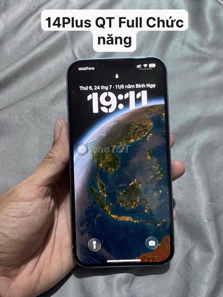 Apple iPhone 14 Plus Quốc Tế 128GB Xanh 6t450. Mua bán Điện thoại tại Quận Cái Răng Cần Thơ được đăng bởi Nguyễn Phùng hình 1