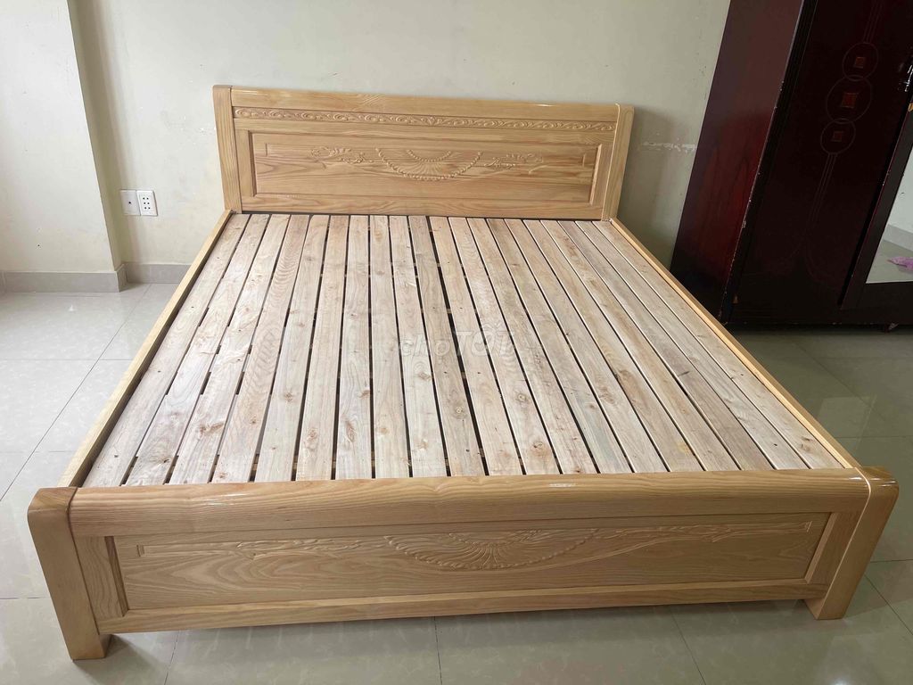 Giường gỗ sồi xuất khẩu
