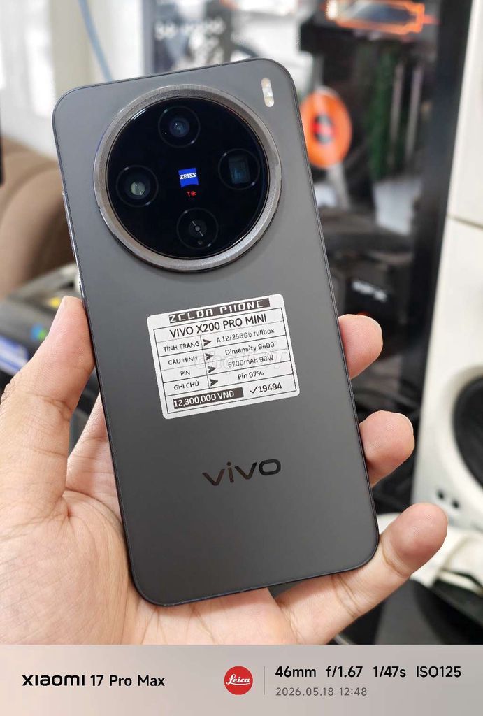 Vivo X200 Pro Mini 12/256Gb Fullbox. Mua bán Điện thoại tại Quận Ninh Kiều Cần Thơ được đăng bởi Zelda Phone hình 1