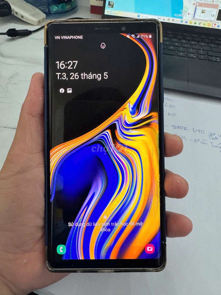 Samsung Note 9 128GB Xanh Nứt kính. Mua bán Điện thoại tại Quận Ninh Kiều Cần Thơ được đăng bởi mymy hình 1