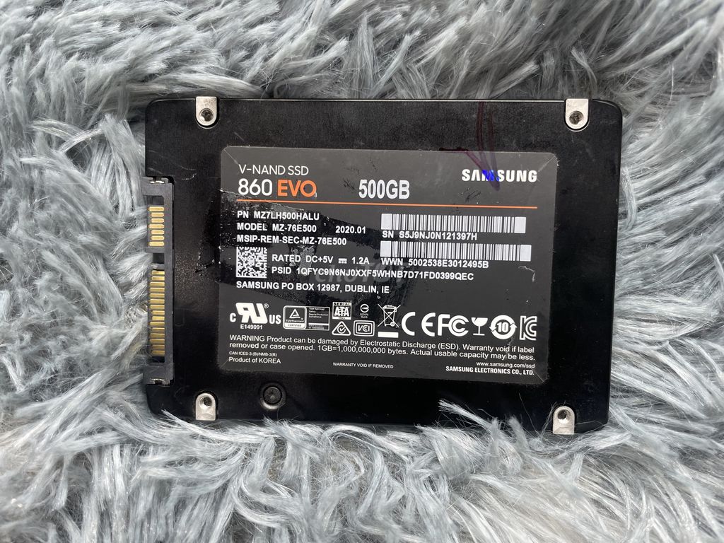 Ổ cứng SSD SAMSUNG 500G 860 EVO SATA BH 1 Tháng
