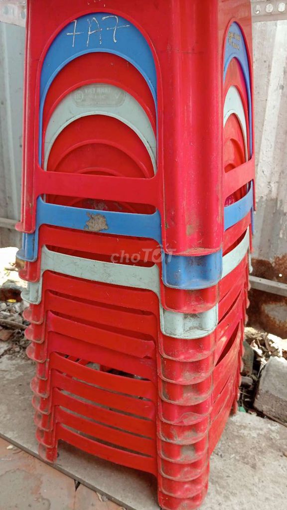 Ghế đẩu Việt Nhật Nhựa Đỏ 10 cái. Mua bán Bàn ghế tại Quận Hà Đông Hà Nội được đăng bởi Ninh Nguyễn  hình 1