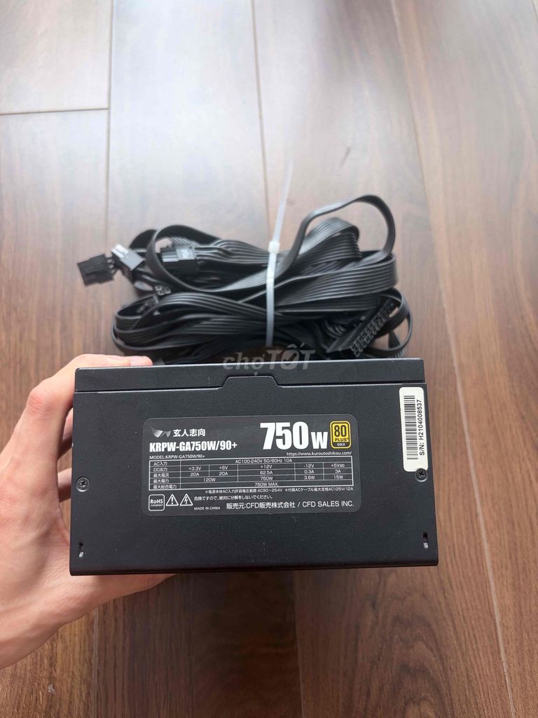 Nguồn 750W KRPW GA750W/90+. Mua bán Linh kiện (RAM, Card...) tại Thành phố Thái Nguyên Thái Nguyên được đăng bởi Dũng hình 1