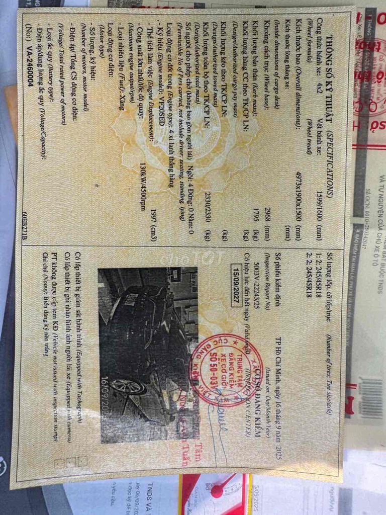 VinFast Lux A2.0 2021 - 68000 km. Mua bán Ô tô tại Quận Ninh Kiều Cần Thơ được đăng bởi Hồ Trường Huy Phong hình 8