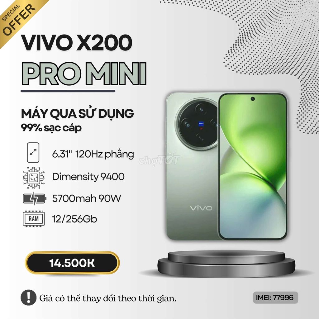 ⭐VIVO X200 PRO MINI 12+256GB KÈM SẠC