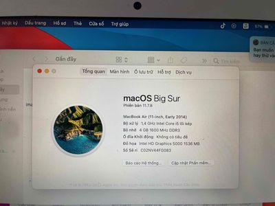 Cần Bán Macbook Air 11-inch