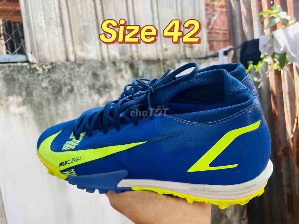 Giày đá bóng Nike Vapor 14 Sply Nam Xanh vàng 42. Mua bán Giày dép tại Huyện Đồng Phú Bình Phước được đăng bởi Gia Bao hình 1