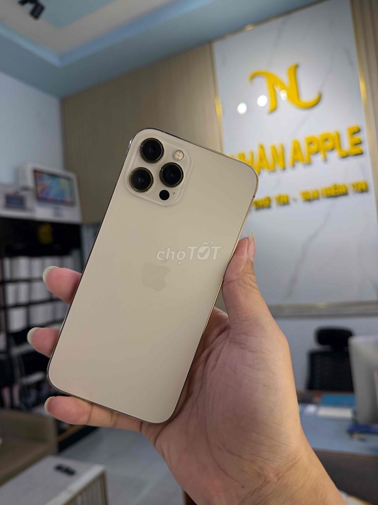 IPHONE 12 PRM 128gb GOLD QT MỸ ZIN ĐẸP 98%. Mua bán Điện thoại tại Thành phố Cà Mau Cà Mau được đăng bởi NHAN APPLE hình 1
