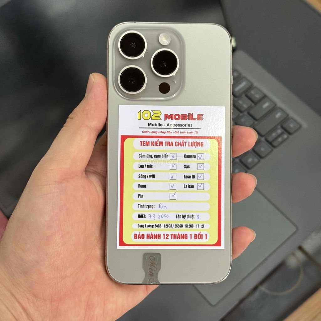 iPhone 15 Pro 128GB xanh máy đẹp nét chuẩn zin. Mua bán Điện thoại tại Thành phố Buôn Ma Thuột Đắk Lắk được đăng bởi Nguyễn Hoàng hình 1