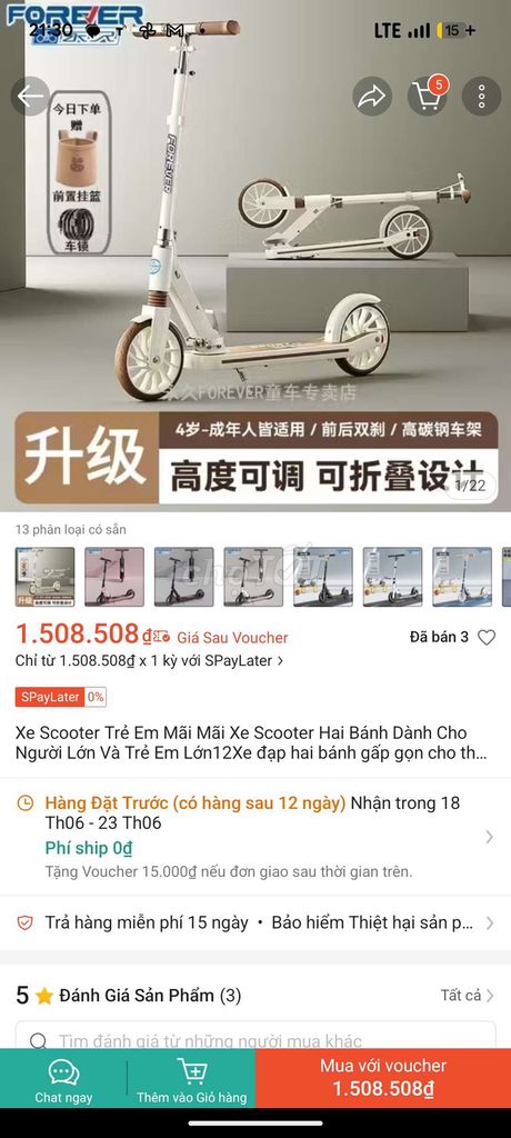 xe scooter xịn. Mua bán Mẹ và bé tại Huyện Bình Chánh Tp Hồ Chí Minh được đăng bởi Da Huy hình 1