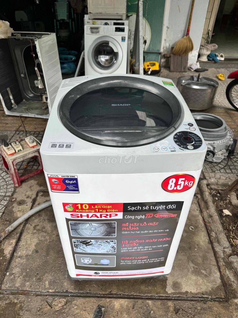 Thanh lý máy giặt Sharp 8.5KG còn mới tin. Mua bán Máy giặt tại Quận Thanh Khê Đà Nẵng được đăng bởi Phúc Đỗ hình 1