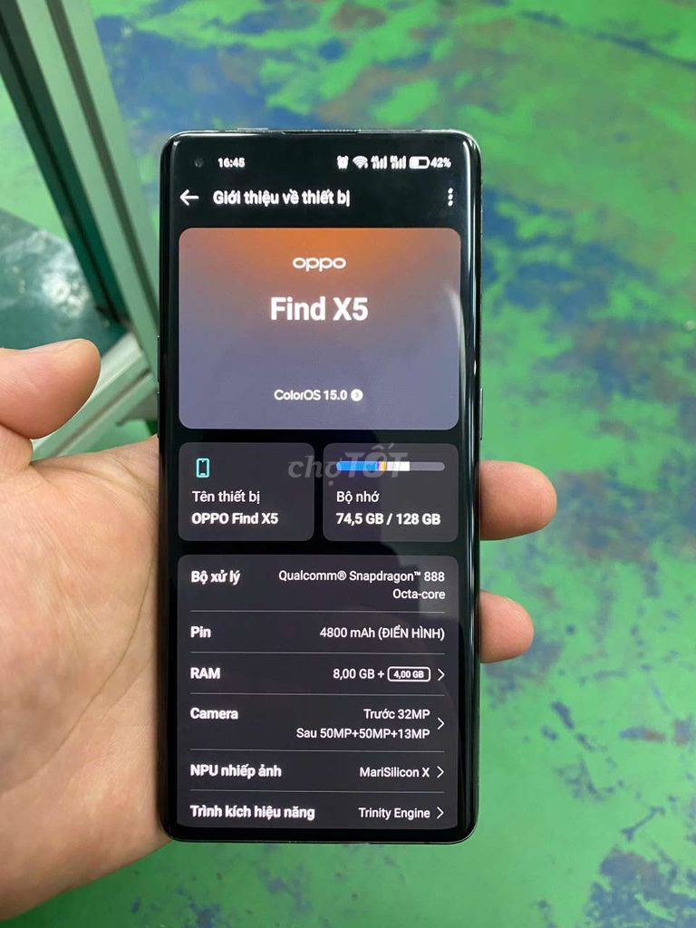Oppo Find X5 Đen 8GB/128GB. Mua bán Điện thoại tại Thị xã Từ Sơn Bắc Ninh được đăng bởi Chu Tước hình 1