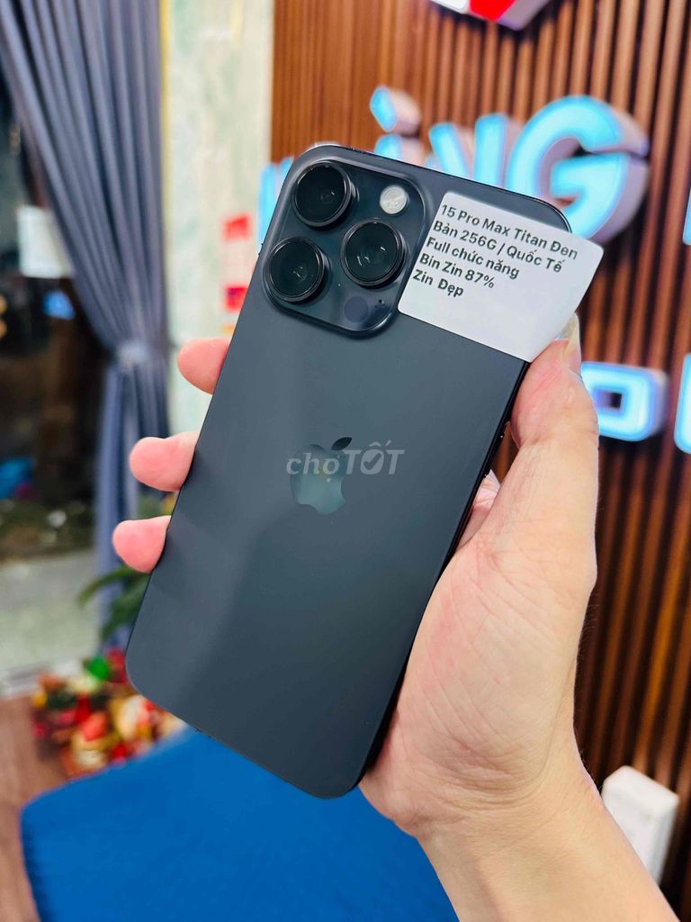 🍎 15 Pro Maxx  / Zin Đẹp Quốc Tế 256G / Có khaysim. Mua bán Điện thoại tại Thành phố Huế Thừa Thiên Huế được đăng bởi Hoàng Lộc Smartphone  hình 1