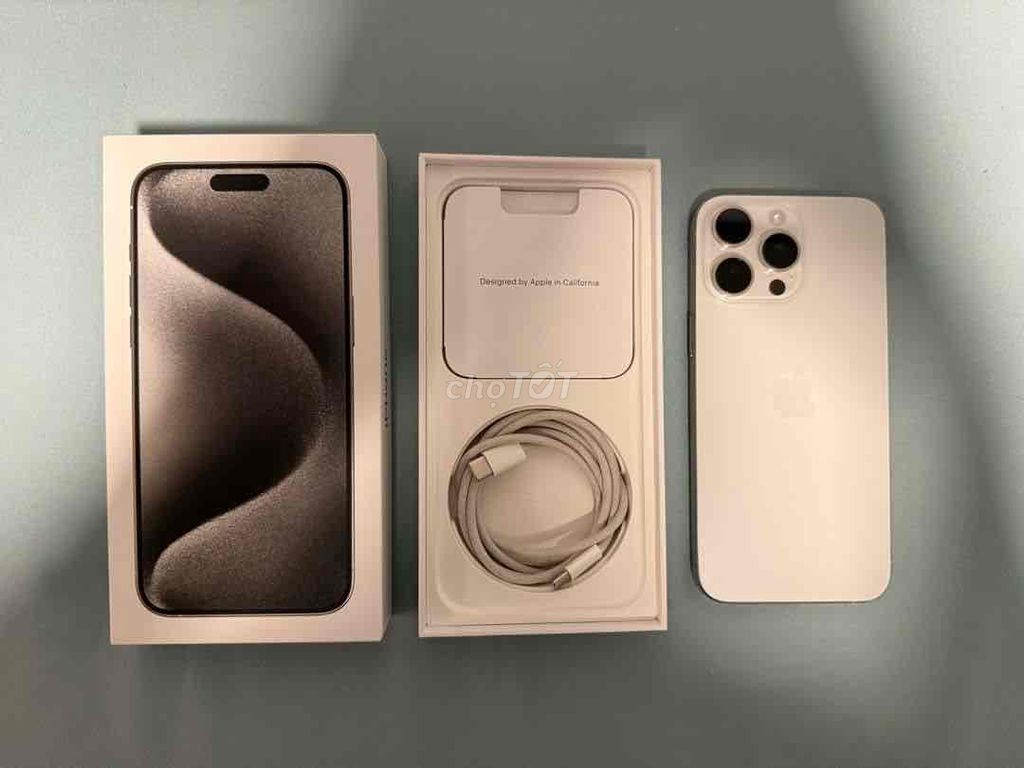 Iphone 15 ProMax titan tự nhiên 256gb BH dài 6th