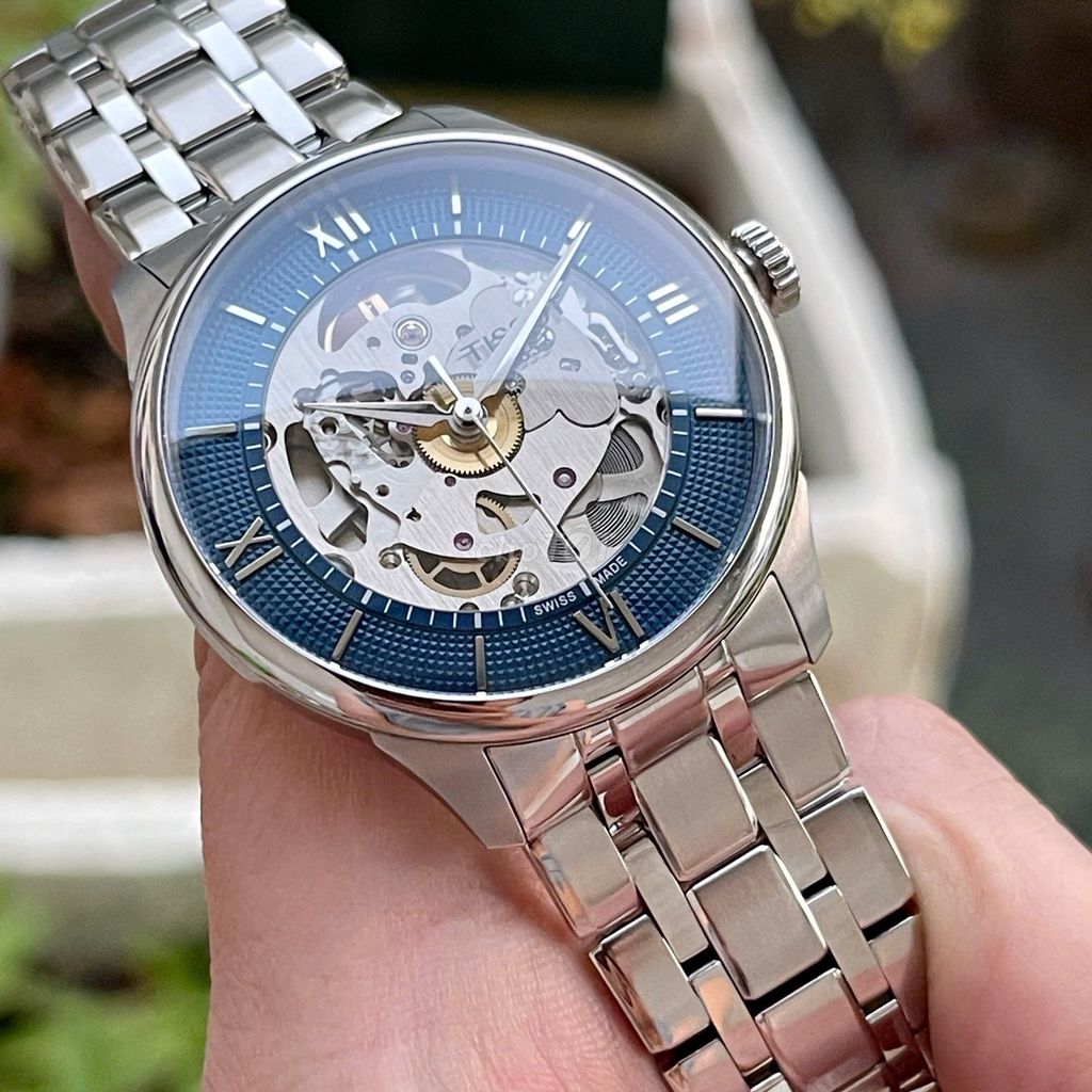 Tissot Chemin Skeleton Nam Kính sapphire 39mm. Mua bán Đồng hồ tại Quận Hoàn Kiếm Hà Nội được đăng bởi Danglong hình 1
