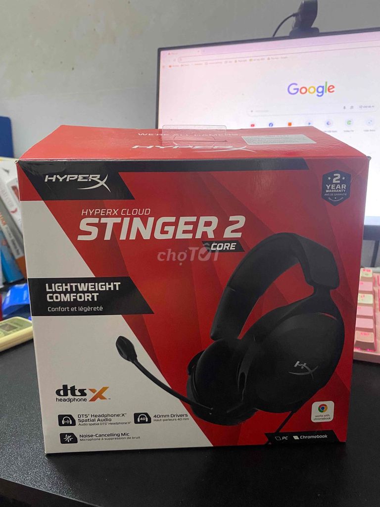Tai nghe gaming HyperX Cloud Stinger 2 Core. Mua bán Tivi, Âm thanh tại Quận Thanh Xuân Hà Nội được đăng bởi Quang hình 1