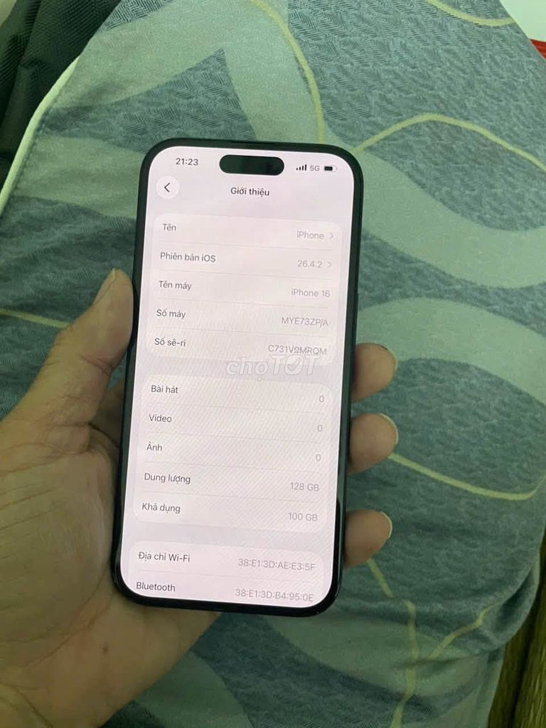 Apple iPhone 16 128GB Đen. Mua bán Điện thoại tại Quận 5 Tp Hồ Chí Minh được đăng bởi Hội Đồ Điện Tử hình 1