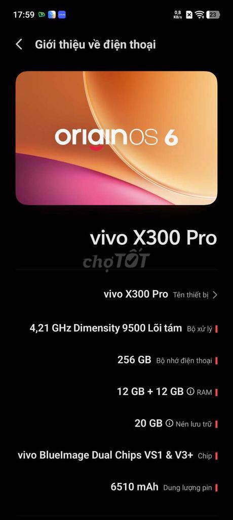 Vivo X300 Pro 256GB Trắng. Mua bán Điện thoại tại Huyện Hớn Quản Bình Phước được đăng bởi Khánh Chi hình 1