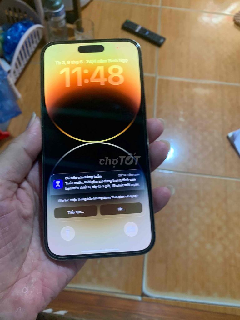 Iphone 14 promax - gold- 128gb Quốc tế máy zin. Mua bán Điện thoại tại Quận Cầu Giấy Hà Nội được đăng bởi Quang ERiC hình 1