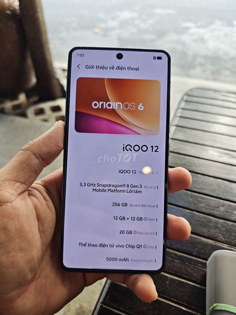 iQOO 12 256GB Đỏ. Mua bán Điện thoại tại Quận Phú Nhuận Tp Hồ Chí Minh được đăng bởi Thanh hình 1