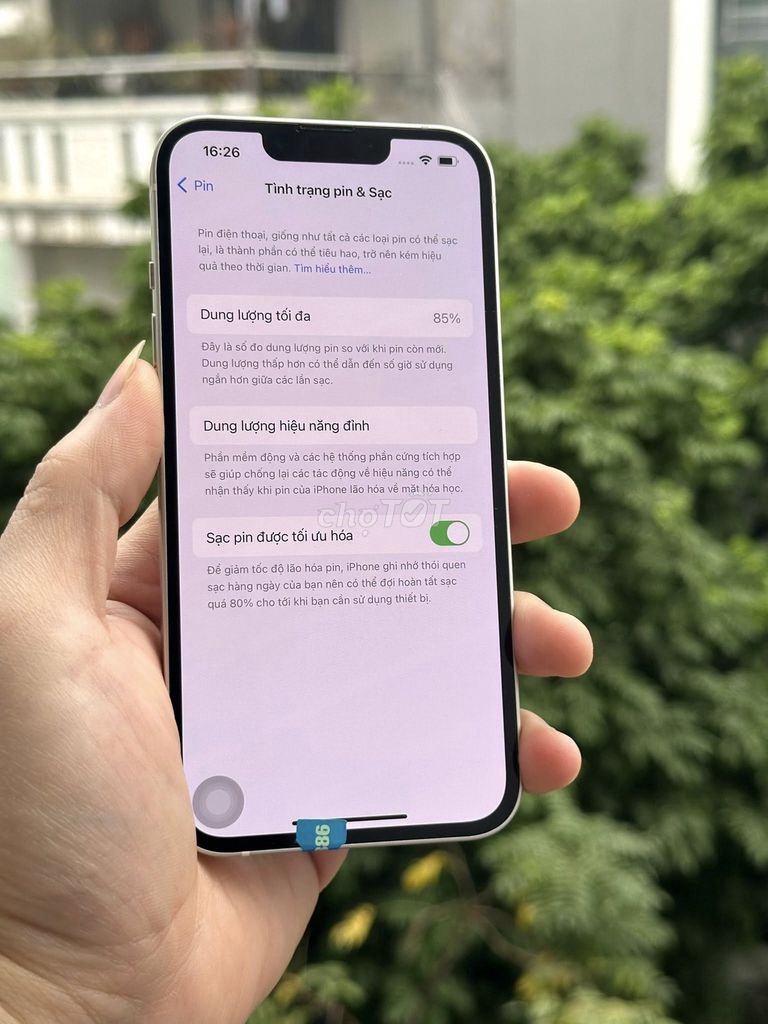 Apple iPhone 13 128GB Trắng Đã sử dụng. Mua bán Điện thoại tại Quận Ngũ Hành Sơn Đà Nẵng được đăng bởi Trieu Le hình 1