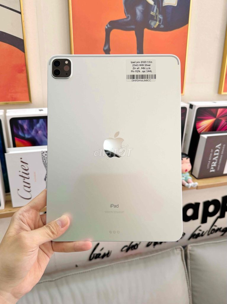 Ipad pro 11in 2020 256G Wifi Silver đẹp zin p92%