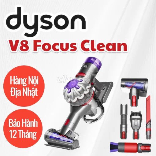 Máy hút bụi Dyson V8 Focus Clean Đỏ, Xám, Tím. Mua bán Nội thất, đồ gia dụng khác tại Quận 6 Tp Hồ Chí Minh được đăng bởi Mr Trực hình 1