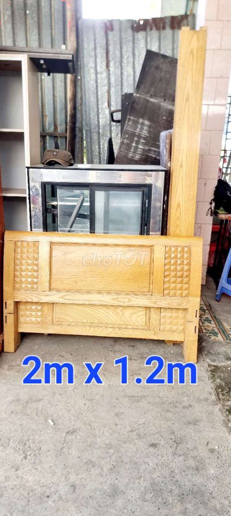 Giường Gỗ sồi Nga 2m x 1m2 80% mới. Mua bán Giường, chăn ga gối nệm tại Quận Cẩm Lệ Đà Nẵng được đăng bởi Ken hình 1