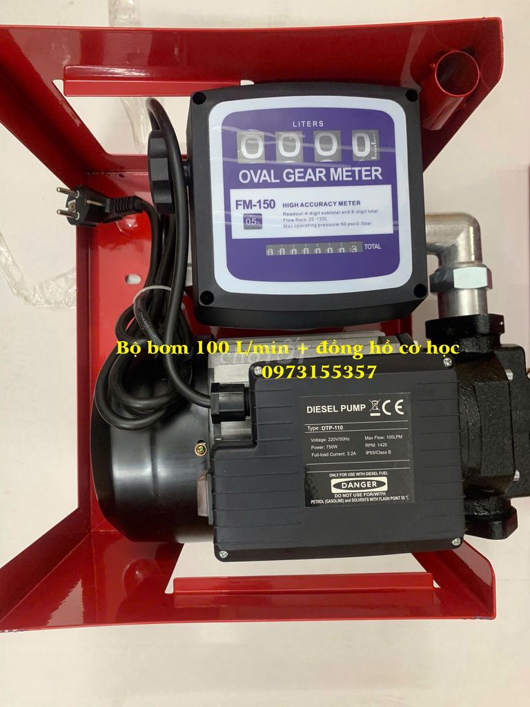 Máy bơm dầu ETM-100 lắp đồng hồ đo dầu FM-150. Mua bán Đồ chuyên dụng, Giống nuôi trồng tại Quận Long Biên Hà Nội được đăng bởi Mr Minh hình 1