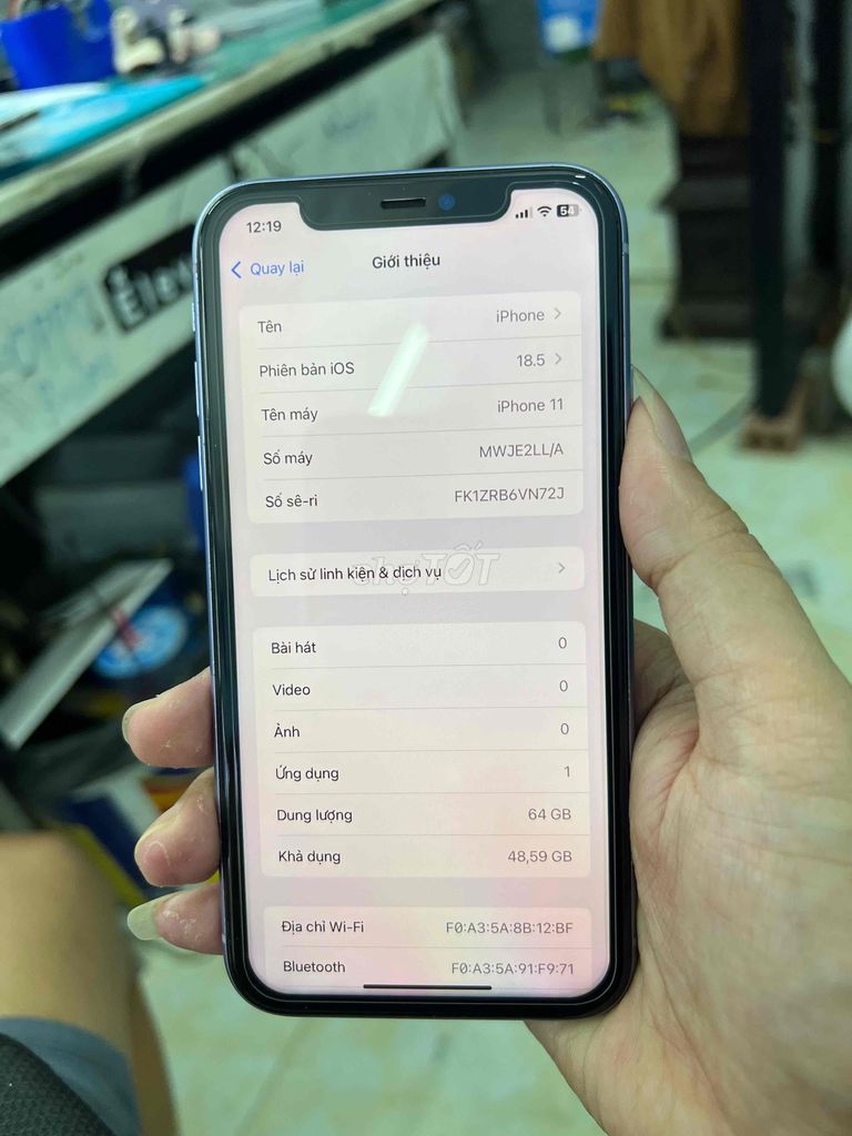 Apple iPhone 11 64GB Đã thay pin, màn. Mua bán Điện thoại tại Quận Hai Bà Trưng Hà Nội được đăng bởi Tuấn Nguyễn hình 1