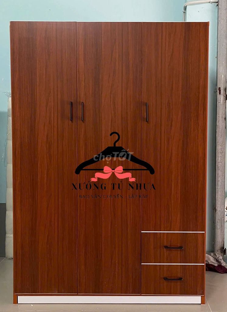 Tủ quần áo Nhựa Đài Loan Nâu 1m8x1m23x45cm . Mua bán Tủ, kệ gia đình tại Thành phố Biên Hòa Đồng Nai được đăng bởi Cửa Hàng Nội Thất hình 1