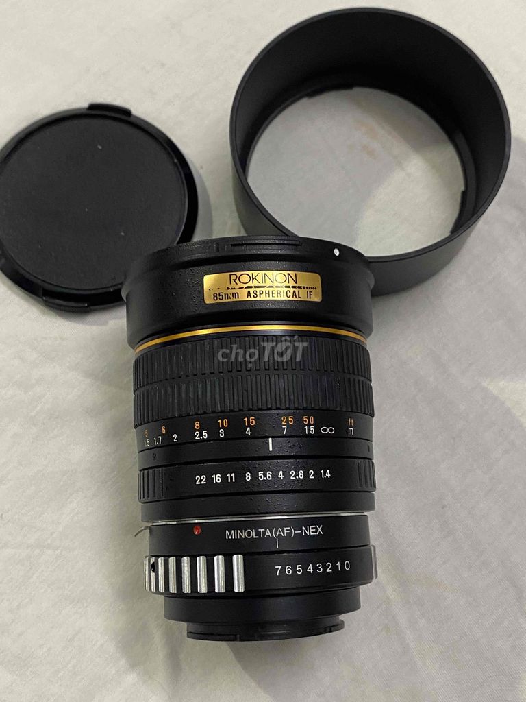 lens Rokinon 85 f1.4 kèm ngàm Sony A>E MF