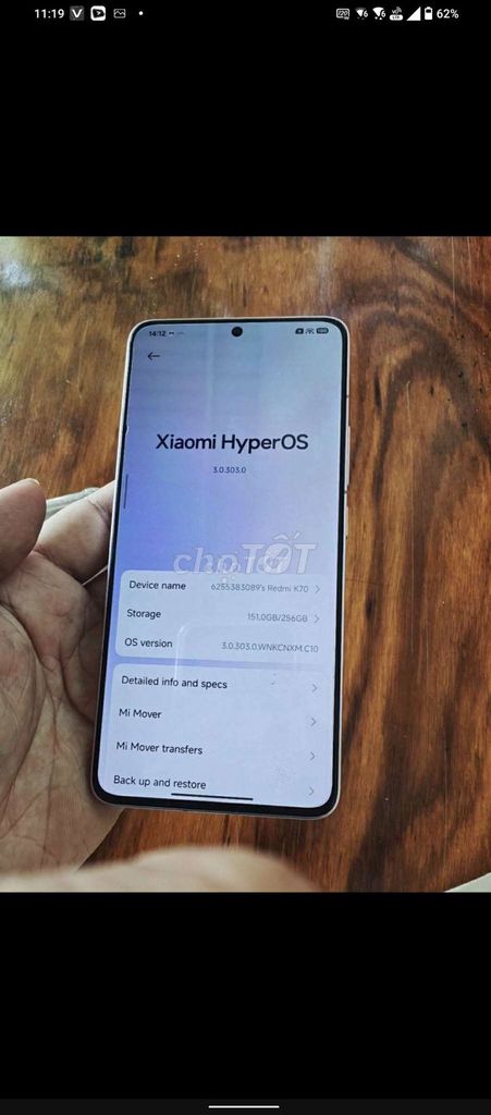 Xiaomi Redmi K70 12GB/256GB Hồng có fix. Mua bán Điện thoại tại Huyện Ninh Hải Ninh Thuận được đăng bởi Anh Tiến hình 1