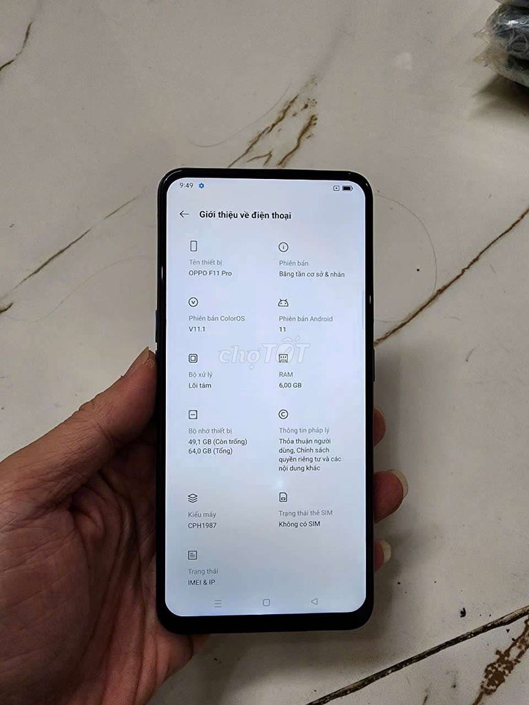 Bán Oppo F11pro Ram6/64 camera thò thụt zin xấu