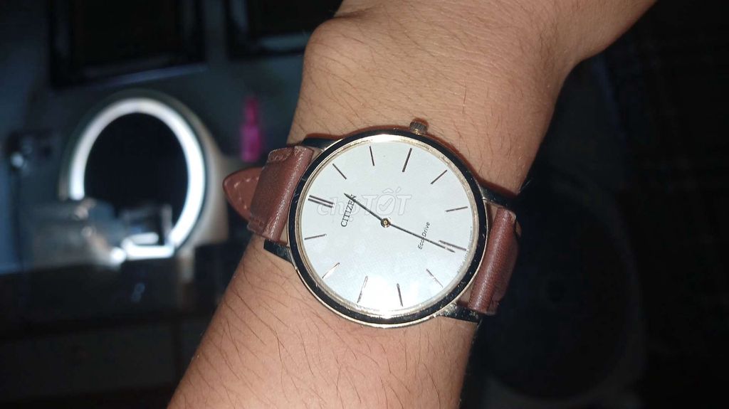 Đồng hồ Citizen Eco Drive Dây da Nâu. Mua bán Đồng hồ tại Huyện Quốc Oai Hà Nội được đăng bởi Nguyễn Hữu Thái hình 1