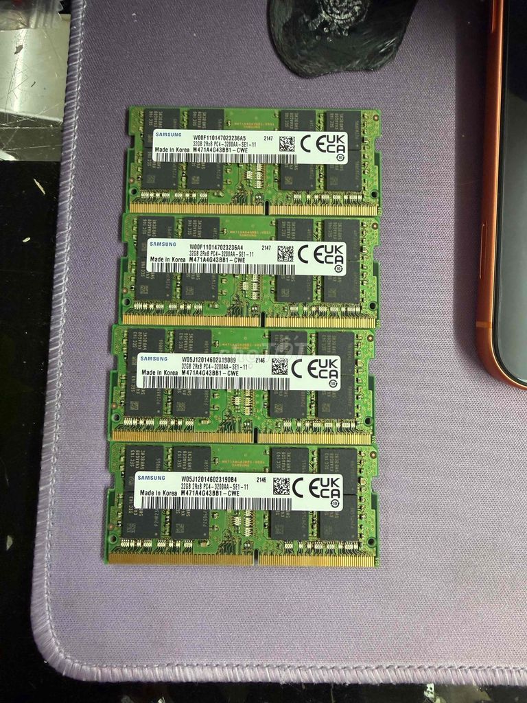 RAM Laptop Samsung 32GB DDR4 3200MHz. Mua bán Linh kiện (RAM, Card...) tại Quận 10 Tp Hồ Chí Minh được đăng bởi Laptop xách tay Mỹ hình 1
