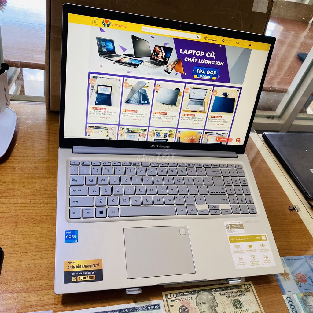 Asus Vivobook 15 X1504VA(i5-1335U-8G-512G) FullBox. Mua bán Laptop tại Quận Ninh Kiều Cần Thơ được đăng bởi Võ Diện hình 1