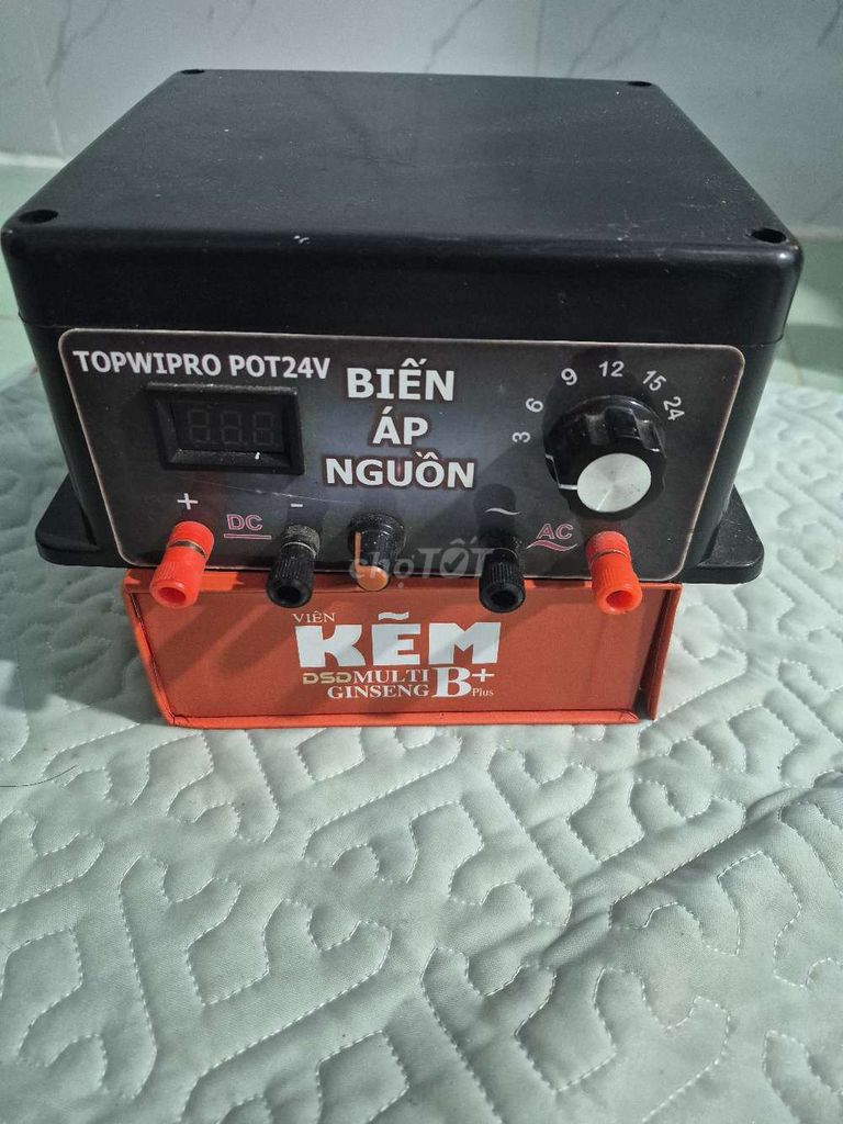 Biến áp nguồn TOPWIPRO POT24V Đen. Mua bán Đồ chuyên dụng, Giống nuôi trồng tại Huyện Châu Thành Bến Tre được đăng bởi Thanh lý Tốc Hành hình 1